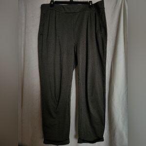 Women's Blue and Gold Patterned Pants